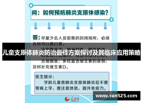 儿童支原体肺炎防治最佳方案探讨及其临床应用策略